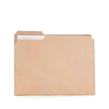 Leather Manila Folder