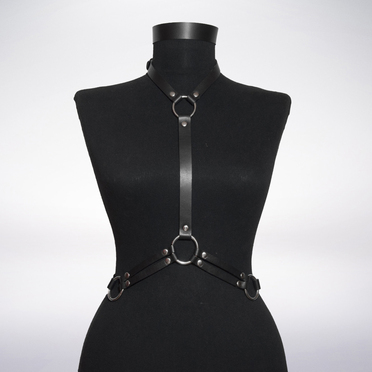 Портупея женская кожаная Black Harness